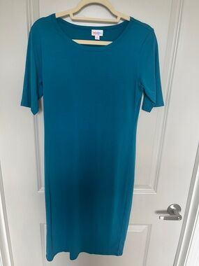 LuLaRoe Teal Midi Shift Dress